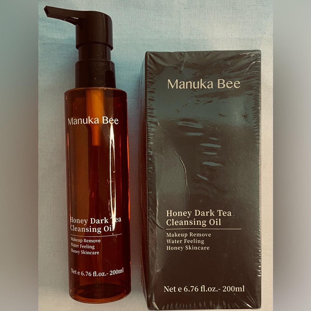 MANUKA BEE🐝HONEY🍯DARK TEA CLEANSING OIL NIB, NET 6.76 fl.oz.-200ml NEW/SEALED